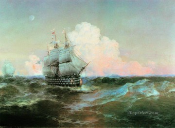 barco doce apóstoles 1897 Romántico Ivan Aivazovsky Ruso Pinturas al óleo